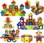 BOMBUS Multicolor Plastic Building Blocks Toy Set for Kids (Pack of 72)