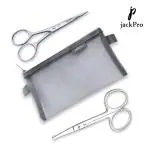 Doberyl jackPro Nose and Mustache/Beard hair cutting and trimming scissors combo (free Comb)