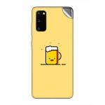 GADGETSWRAP Printed Vinyl Skin Sticker for Samsung Galaxy S20 - Minimal Emoji Cup Of Tea