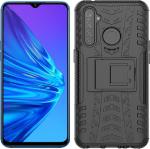 CarryWrap Back Cover for Realme 5, Realme 5i, Realme 5s (Black, Dual Protection)