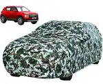 Auto Hub Waterproof Car Cover Compatible with Hyundai Venue with Mirror Pocket, Soft Cotton Lining, Waterproof Venue Car Cover- Forest Look
