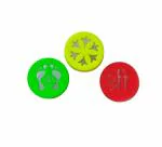 CraftVatika Set of 3 Rangoli Making Stamp Filler Bottles, Rangoli Making Tool Kit