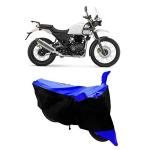 Bull Rider Black and Blue Nylon UV Protection Two Wheeler Bike Cover For Royal Enfield Himalaya