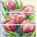 ELL DECOR FLORAL GALLERY WRAP 3 PART (24