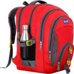 Rozen Unisex Laptop Backpack Heavy Duty durable College Waterproof School Bag (Red, 42)