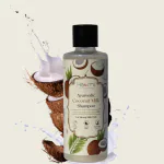 Havmi Ayurvedic Coconut Milk Shampoo - Controls Hair Fall, Strengthens Hair - Sulphate & Paraben Free - Enriched Hibiscus, Aloe Vera, Amla & Tulsi - For Men & Women - 100% Herbal - 200ml
