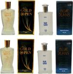 Gimani Gold Open and Blue Jeans Perfume Long Lasting Men 400ml (Pack of 4)
