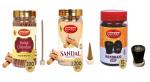 Shyam Charan Premium Dhoop Sticks with Cones and Sambrani Cups with Fragrance Chandan Pack of 3 Jar for Puja, Meditation, Havan & Religious Rituals