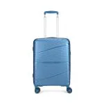 Skybags Skylite Cabin Trolley Bag, 55cm | Small | Hardsided Luggage | Smooth 8-Wheel Suitcase | TSA Lock | Premium Push Button Trolley | Suitcase for travel | 5-Year International Warranty (Dark Blue)