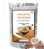 DIVINE HERBS Natural Pure Mulethi Powder | Yashimadhu | Liquorice | Glycyrrhiza glabra | Best for hair and Skin care -(100g)