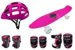 Jaspo Pink Ride On Penny Board Pro Skateboard combo 22 X 5.5 inch,10 yrs