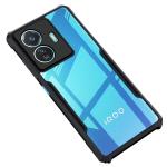 JOBINKA (Eagle Vivo Y77 5G Black/Transparent) Shock Proof Clear Protective Hybrid TPU & PC Transparent Back Crystal Clear Eagle Case Cover for Vivo Y77 5G / iQoo Z6 Lite 5G (Black/Transparent)