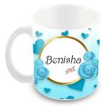 Jiya EnterpriseTovaih Ceramic Printed Design Of Name Benisha Coffee Mug - 350 ML