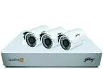 Godrej Security Solutions See Thru 1080P HD Full CCTV Camera Kit 2MP3BULLET1TBHD