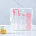 4tens Plastic Transparent Small Empty Perfume Travel Spray Bottle for Makeup Skin Care Lotion Case