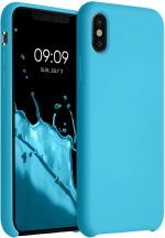 EasyTac New Sky Blue Silicone Back Case Cover For Iphone Xs, Iphone 10, Iphone X