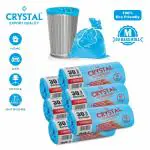 Crystal MEDIUM Garbage Bag On Roll 19 x 21 BLUE, 180 BAGS - 30 Bags x 6 rolls
