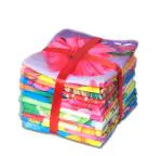 JARS Collections Set of 12 Soft and water absorbent Microfibre Printed face Towel- Multicolor (25x25 cm)