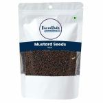FarmNuts Mustard Seeds (Black Rai/Raai) Natural fresh seeds important Ingredient for Home and kitchen use [Pouch Pack] (200 gm)
