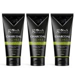 Globus Naturals charcoal face scrub pack of 3