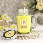 Iris Home Fragrances Frangipani Mason Jar candle- 310gm- Burn time 40hrs