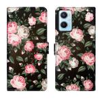 HANIRY FLIP COVER FOR OPPO A76 flip cover | CPH2375 flip cover | Black Rose