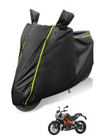 Mockhe 100% Waterproof Bike Cover for KTM Duke 390 Coated, Dustproof UV Protection Custom Fit bike cover-(Black)