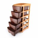 Nipan 5 Components Standing Basket Multipurpose Plastic Modular Drawer, Chest Storage Organizer for Home, Office, Parlor, School, Doctors, Home and Kids, Desk Organizers | 78 x 37 x 32 cm | 5 LAYER