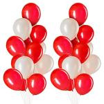 Party Propz Multicolor Rubber Happy Birthday Metallic Balloons Packet (Set Of 50)