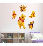 WOLPEP Multicolor Vinyl Pooh Bear Collection Wall Sticker