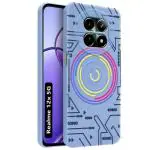 Fashionury Realme 12x 5G Case Back Cover Shockproof Soft Silicon Glossy TPU | 360 Degree Protection| Camera Protection | Designer Stylish Cover for Realme 12x 5G -MB683