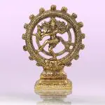 Siprija Metal Lord Shiva Dancing Natraj/Nataraja Statue Showpiece Sculpture for Home and Puja Decor