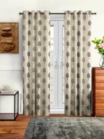 Cortina Home Polyester Door Curtain 7 ft x 4 ft Pack of 2 (Design D001)