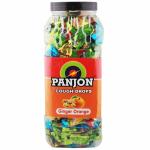 Panjon Cough Drops Mixed Candies Jar, Ginger Orange, Clove Tulsi, Mint and Honey Lemon, 300 Candies