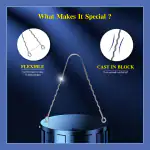 Nurpi steel tongue cleaner | zigzag shaped tongue scraper | 100% pure stainless steel for adults Easy to Use pack of 4