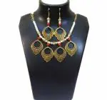 JAYA VISION ENTERPRISES Synthetic pearl with Metal Pendant choker Necklace-tg53