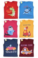 Kwitchy Baby Boys' & Baby Girls' T-Shirt (Multicolor,3-4 Years)