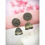 Priyaasi Brass Gold Plated Jhumka Earring For Women