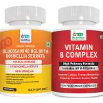 Pronutrition Vitamin B Complex + Glucosamine HCL Capsules - 120 Capsules (Pack of 2 )