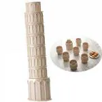 BonZeaL Plastic Pisa Tower Cup With Spoon Tea Coffee Cup 270 ml Small 480 ml Big