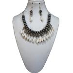 JAYA VISION ENTERPRISES Metal Beads with Seashell Fancy Choker Necklace