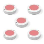 Fybros Red Zest Surface Lights For Home Use In Furniture,Bedroom And Living Room - 3 Watts, 5 Pc