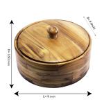 WILLART Teak Wood Inside Stainless Steel Casserole 1500 ml