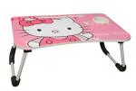 Everusely Multicolour Wood Hello Kitty Laptop Table With Adjustable Height And Angle