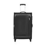 Safari Slant Small Cabin Suitcase (59 cm), Soft Luggage, 4 Wheels, Black