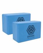 Quick Shel Foam Yoga Blocks Yoga Brick Gym Exercise Eva Foam Yoga Blocks Yoga Accessories (Pack of 2 Blue)