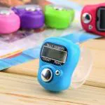 Ashmen Set of 2 Finger Ring Counting Device, Jap Counting Device for Muslim Tasbih Mantra Jaap, Digital Head Electronic Tally Counter, 5 Digit