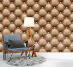 RoseCraft 3D PVC Self Adhesive Wallpaper roll Removable Peel and Stick Decorative Wall Covering ( 28 Sqft/ Roll ) Color-Brown