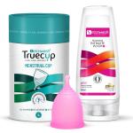 Senziwash Natural Feminine intimate wash & Large Reusable Menstrual Cup for Women Combo Pack