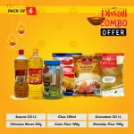 Kayal Combo Offer -Sesame Oil 1 lt, Groundnut oil 1 lt, Ghee 500ml, Besan Flour 500gm, Athirasam maavu 500 gm, Murukku Flour 500 gm